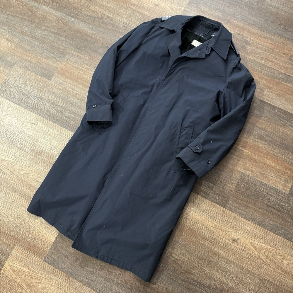 US Military Navy‎ Blue All Weather Trench Coat Jacket Air Force Sz 42XL